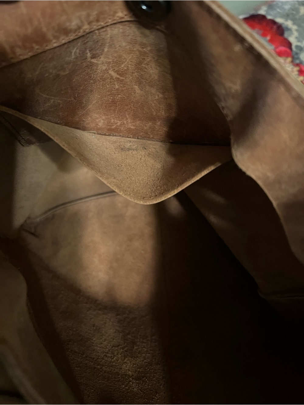 Raven + Lily Tan Brown Leather Shoulder Bag-Magnolia - Picture 4 of 5